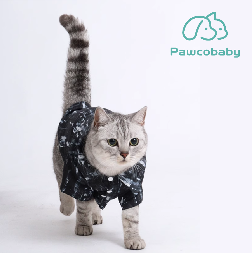 PAWCOBABY classic black pet parent-child pajamas