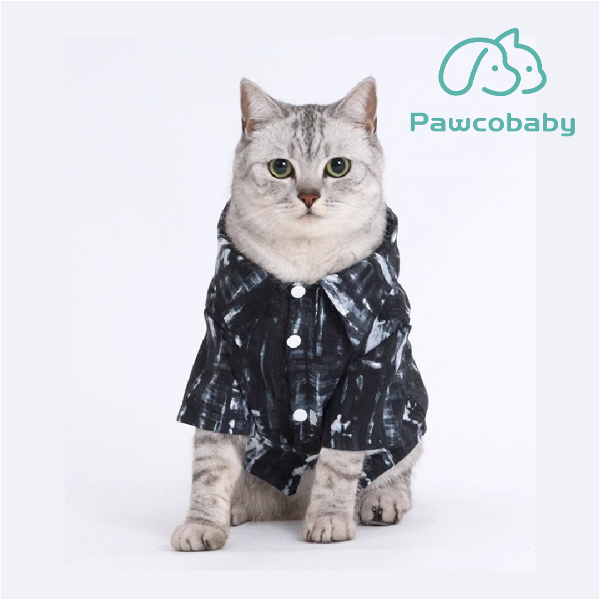 PAWCOBABY classic black pet parent-child pajamas