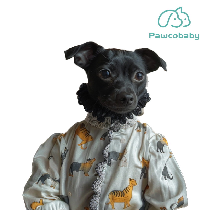 PAWCOBABY - Playful monster print pajamas pure cotton pet parent-child pajamas