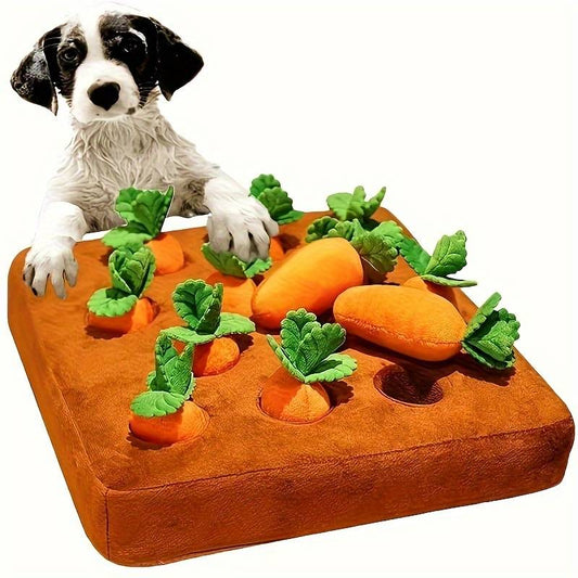 4/12pcs Cute Carrot Plush Toy For Pets - Soft And Durable Bite Doll For Playtime And Training