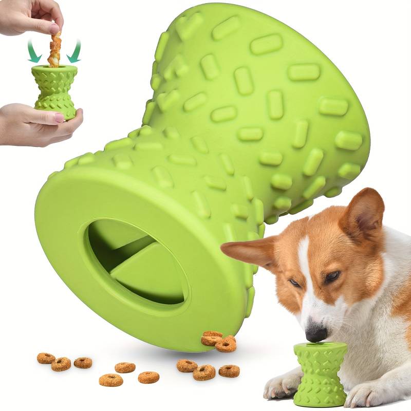 Pet gnawing toy-Food Leakage Dumbbell Design Dog Chew Toys, Tough Dog Grinding Teeth Toys