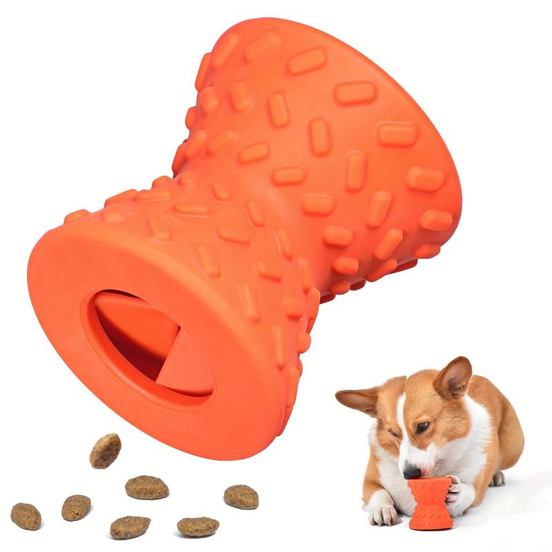 Pet gnawing toy-Food Leakage Dumbbell Design Dog Chew Toys, Tough Dog Grinding Teeth Toys